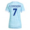Juventus Francisco Conceicao #7 Bortatröja Kvinnor 2025-26 Korta ärmar Juventus Francisco Conceicao #7 Bortatröja Kvinnor 2025-26 Korta ärmar